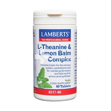 Lamberts L-Theanine & Lemon Balm Complex -  Άγχος & Νευρικότητα, 60 tabs (8317-60)