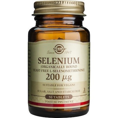 SOLGAR Selenium 200μg (Yeast-Free) Συμπλήρωμα Διατροφής Οργανικού Σεληνίου Για Την Καλή Λειτουργία Του Ανοσοποιητικού Συστήματος & Του Θυρεοειδούς Αδένα Προστατεύει Από Το Οξειδωτικό Στρες x50 Δισκία