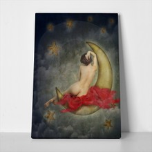 Naked woman on moon 172937447 a