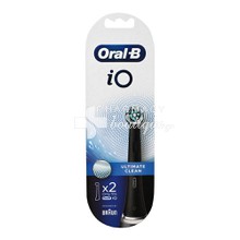 Oral-B iO Ultimate Clean Black - Ανταλλακτικές Κεφαλές, 2τμχ.