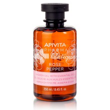 Apivita Αφρόλουτρο Rose Pepper, 250ml