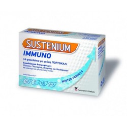 Menarini Sustenium Immuno Winter Formula Συμπλήρωμα Διατροφής Βιταμίνης Β Σε Φακελάκια Με Γεύση Πορτοκάλι 14 Φακελάκια