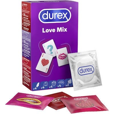 DUREX Love Mix Προφυλακτικά Διαφορετικού Πάχους & Σχήματος 18 Τεμάχια