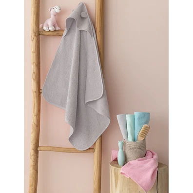 Σετ 2 Πετσετες Βρεφικες Baby Bath 40x60 Robin fog