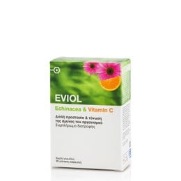 Eviol Echinacea & Vitamin C Συμπλήρωμα Διατροφής 30caps.