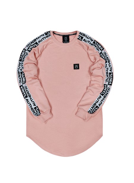 Vinyl art clothing salmon pink authentic tape sweatshirt