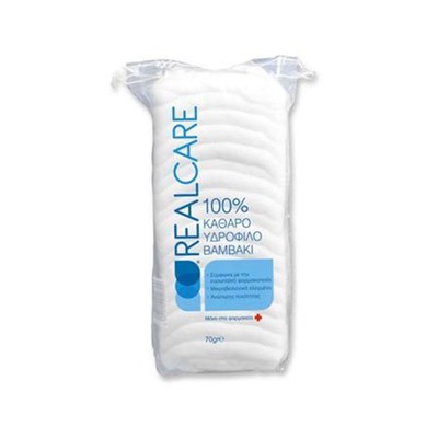 RealCare Βαμβάκι 100% Καθαρό Υδρόφιλο 70gr