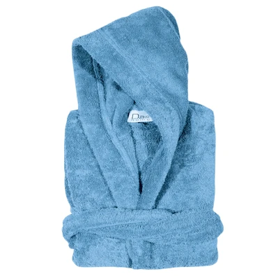 Das Home Μπουρνουζι Large Light Blue Casual 5908 L