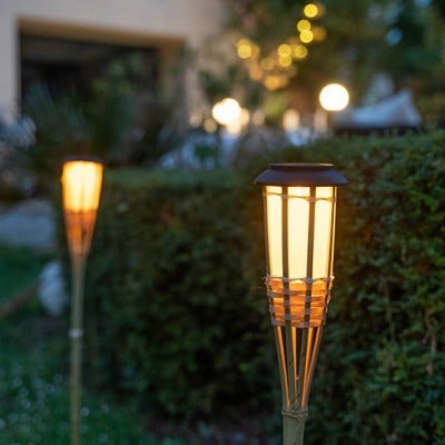 Solar Spike Light Led With Flame Effect Baboo