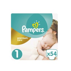 Pampers Premium Care Πάνες Μέγεθος 1 (Newborn) 2-5 κg 54 Πάνες