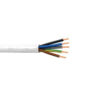 Flexible Cable 5x0.50 Λευκό (H05VV-F)
