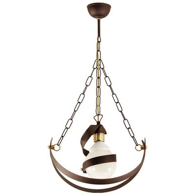 Ceiling Pendant Light 1 Light Rust With Chain