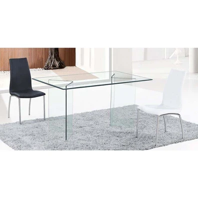 Glasser Τραπέζι - Γραφείο Διάφανο Γυαλί 12mm