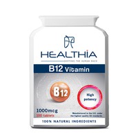 Healthia Β12 Vitamin 1000mg 100 Ταμπλέτες - Συμπλή