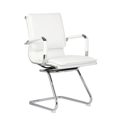 Desk Armchair/White PU
