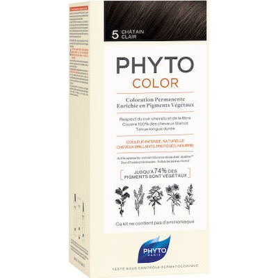 PHYTO PHYTOCOLOR LIGHT BROWN (5.0) - Μόνιμη Βαφή Μαλλιών Καστανό Ανοιχτό