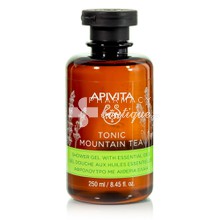 Apivita Tonic Mountain Tea Shower Gel - Αφρόλουτρο με αιθέρια έλαια, 250ml