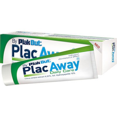 PLAC AWAY Daily Οδοντόκρεμα Για Την Πρόληψη Της Τερηδόνας Της Ουλίτιδας & Της Περιοδοντίτιδας, 75ml