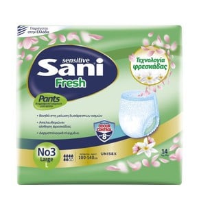 Sani Sensitive Fresh No3 Pants Large-Πάνες Ακράτει