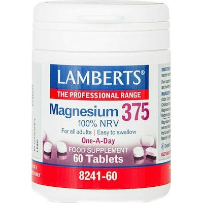Lamberts Magnesium 375 100% NRV 60tabs