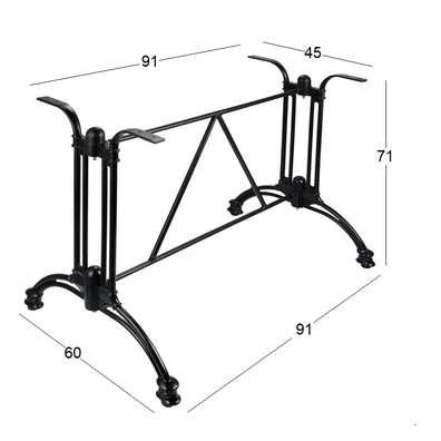 City 91x60χ71εκ.μακρ/νη Βαση Αλουμινιου/steel με Ρ