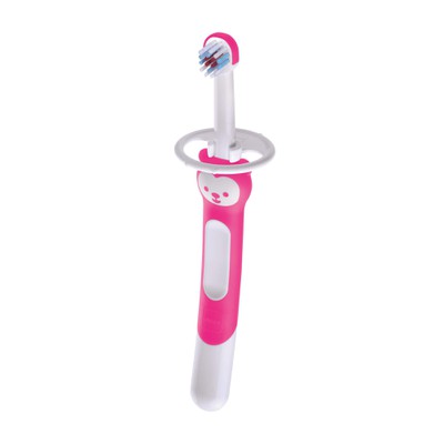 MAM Training Brush Εκπαιδευτική Βρεφική Οδοντόβουρτσα Με Ασπίδα Προστασίας Για Μέγιστη Ασφάλεια 5m+ Σε Διάφορα Χρώματα