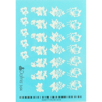 3D4 DECAL NAIL STICKERS 3D VOLUME