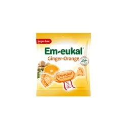 Em Eukal Sugarfree Orange Ginger Καραμέλες Χωρίς Ζάχαρη Με Γεύση Πορτοκάλι 50gr