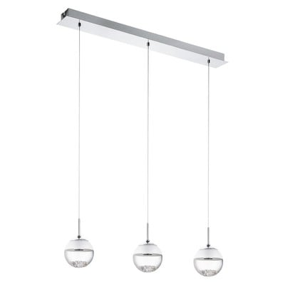 Pendant Led Light Montefio Chromium With Glass And