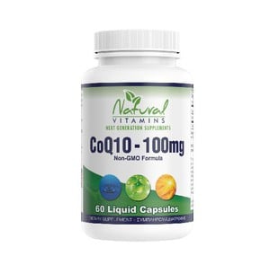 Natural Vitamins CoQ10 100mg, 60 Caps