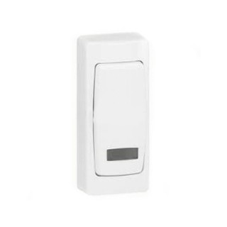 Oteo Switch A/R with Indicator Wall Mounted White 