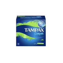 Tampax Compak Super Tampons Ταμπόν Με Απλικατέρ Υψηλής Απορροφητικότητας 16 τεμάχια