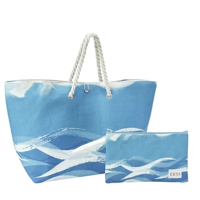 Estia Τσαντα Θαλασσης Tranquil Tides 63x20x36cm με
