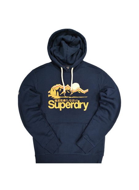 SUPERDRY PILOT MID BLUE CL GREAT OUTDOORS HOODIE