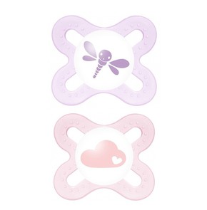 MAM Start 0-2M Soother with Silicone Teat for Girl