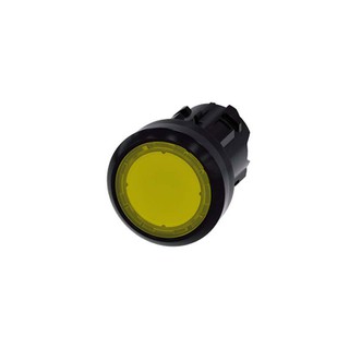 Illuminated Pushbutton 22mm Round Plastic Yellow 3