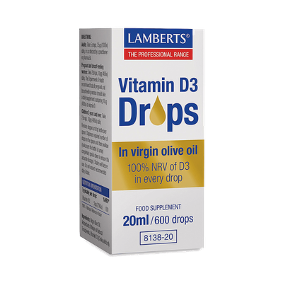 LAMBERTS Vitamin D3 Drops 20/600 drops