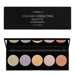 Korres Colour-Correcting Palette Activated Charcoal Multi-Purpose Παλετα Διορθωσης Χρωματος 5.5gr