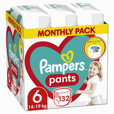 Pampers Pants MONTHLY PACK No6, 16+ Kg Πάνες - Βρα