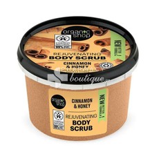 Organic Shop Rejuvenating Body Scrub Cinnamon & Honey - Scrub Σώματος, 250ml