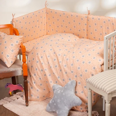 Σεντονι Μεμονωμενο Καλαθουνας Mini Stars Rose Baby
