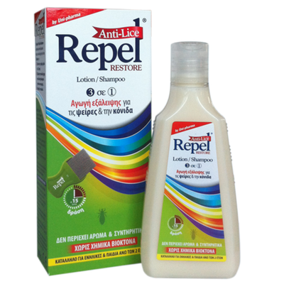 Uni-Pharma Repel Anti-lice Restore Shampoo & Lotio