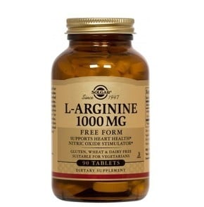 Solgar L-Arginine 1000mg - Αμινοξύ για Κυκλοφοριακ