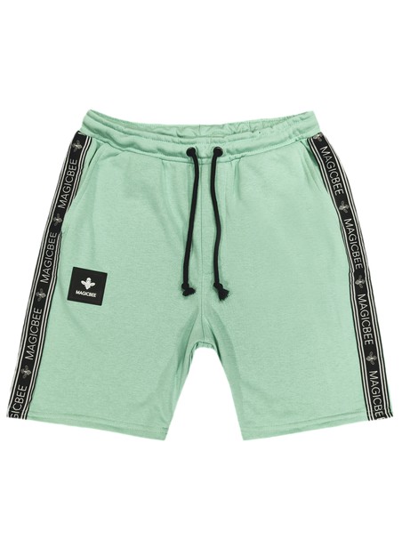 Magicbee black tape shorts - fluo green