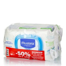 Mustela Σετ Cleansing Wipes, 2 x 70 τμχ. (-50% στο 2ο)
