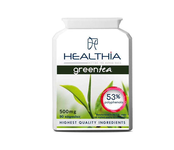 HEALTHIA GREEN TEA 500MG 90CAPS