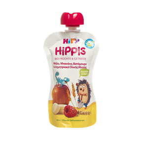 Hipp Hippis Φρουτοπολτός Μήλο, Μπανάνα, Βατόμουρα 