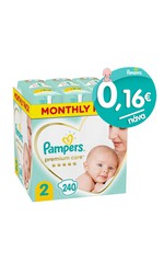 Pampers Premium Care MONTHLY PACK No2, 4-8Kg 240 Τ