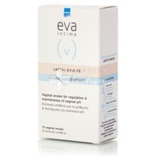 Intermed Eva Intima Lactic Ovules - Κολπικά υπόθετα με αλόη & χαμομήλι, 10τμχ.