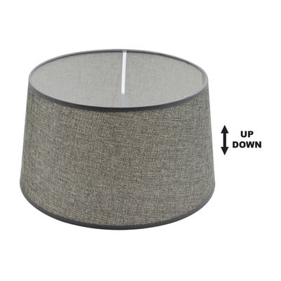 Fabric Lampshade E27 Grey Φ40